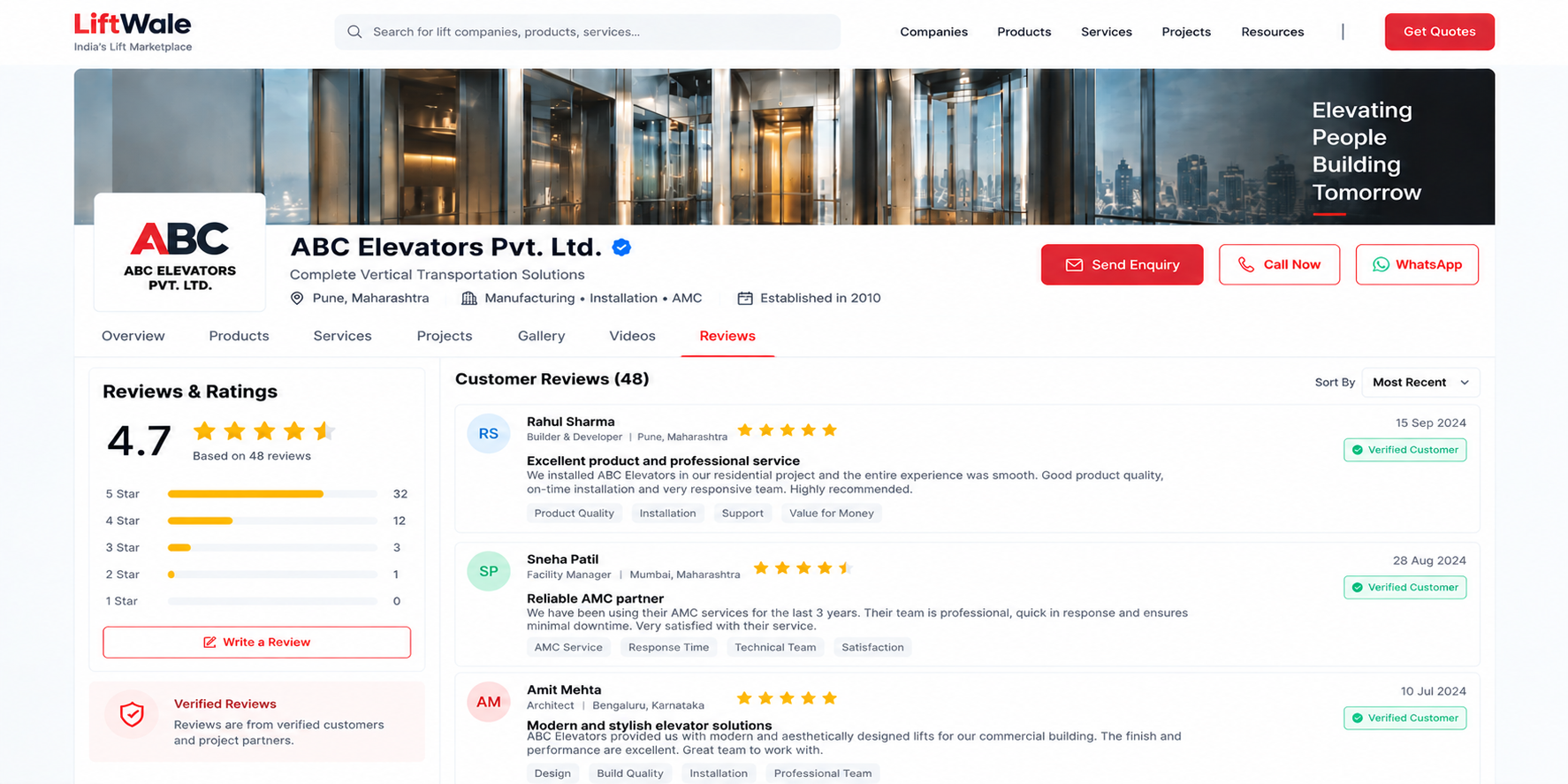 Reviews & ratings